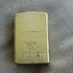 Gold Lighter with Engraving